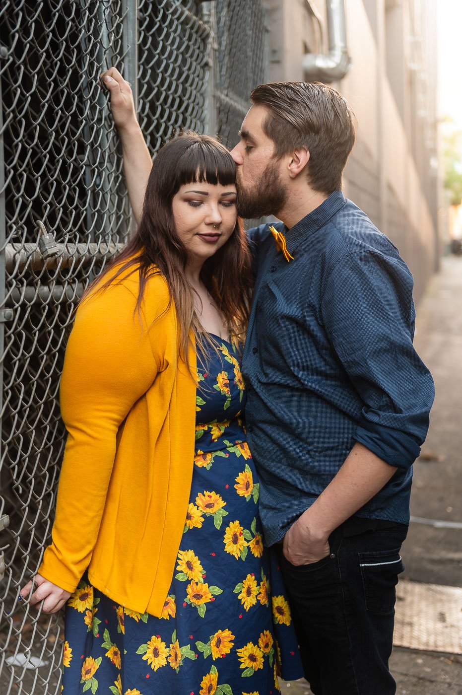 Engagement Photo Locations in downtown Sacramento - alleyways